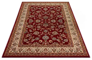 Red Traditional Floral Rug - Virginia