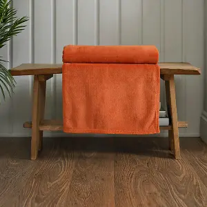 SuperSoft Warm Snuggle Throw 140x180cm Rust