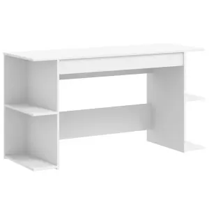 Berkfield Desk White 140x50x75 cm Engineered Wood