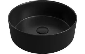 Aquarius V-Series 2 Round 0TH Vessel Wash Bowl 355mm Matt Black