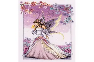 PURPLE FAIRY - Counted Cross Stitch Kit: Purple Fairy - Vervaco