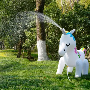 Alivio Inflatable Unicorn Sprinkler Water Toys for Summer Yard and Outdoor Play Kids