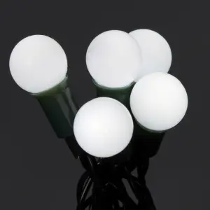 240 Ice white Berry LED With timer function String lights with 25.12m Green cable