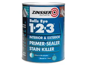 Zinsser Bulls Eye 123 Primer White 1L