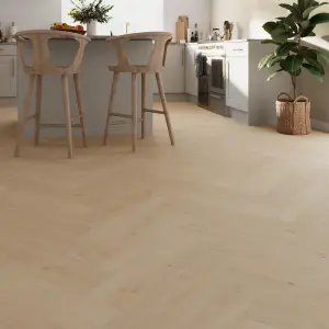 GoodHome Mambo Lulea Knotted Wood effect Synchronic Click vinyl Plank Sample