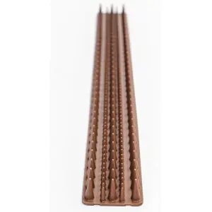 Fence Spikes Cat Deterrent Anti Climb Brown Pack Of 8 Strips