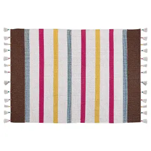 Cotton Area Rug 160 x 230 cm Multicolour HISARLI