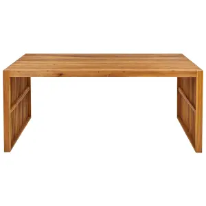 Garden Table Wood Light Wood SULZANO