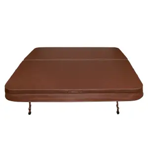 Hot Tub Spa Cover Brown 2.1m x 2.1m