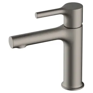 RAK Sorrento Brushed Nickel Modern Basin Sink Mixer Tap Solid Brass