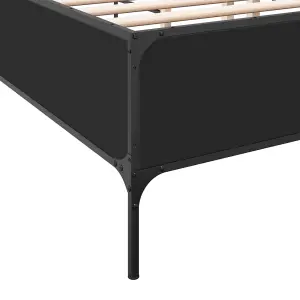 Berkfield Bed Frame without Mattress Black 140x200 cm