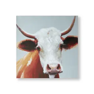 Daisy Printed Animal Canvas Wall Art