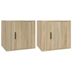 Berkfield Bedside Cabinets 2 pcs Sonoma Oak 50x39x47 cm