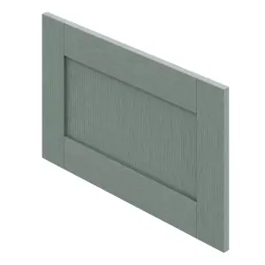 GoodHome Alpinia Matt green wood effect Shaker 2 drawer front, bridging door & bi fold door 600mm