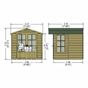 Buckingham 7 x 7 Ft. Shiplap Summer House Yes