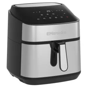 EMtronics Digital Large 9 Litre Air Fryer with 99 Minute Timer - Stainless Steel