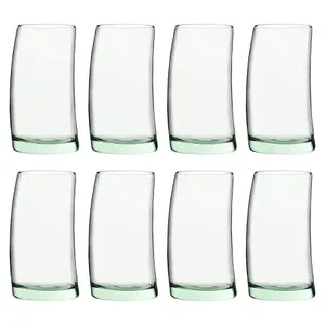 Pasabahce Aware Penguen Recycled Highball Glasses - 390ml - Green - Pack of 8