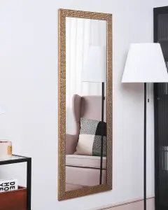 Beliani Glam Wall Mirror AJACCIO Brass