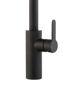 GoodHome Zanthe Graphite effect Kitchen Side lever Tap