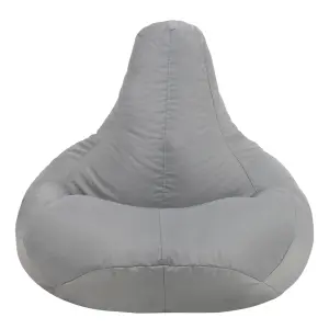 Veeva Recliner Indoor Outdoor Bean Bag Grey Bean Bag Chair