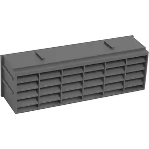 Plastic Anthracite Grey Air Brick