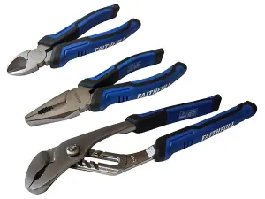 Faithfull  Soft Grip Pliers Set, 3 Piece FAIPLSET3N