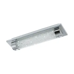 EGLO Tolorico LED Chrome/Crystal Bathroom Ceiling Light