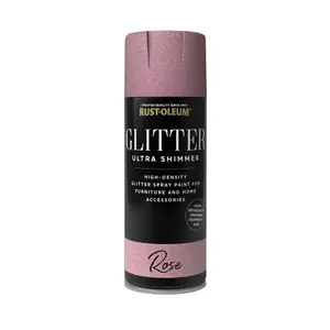 Rust-Oleum Ultra Shimmer Rose Glitter effect Multi-surface Topcoat Spray paint, 400ml