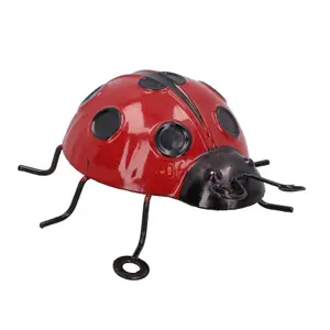 Small 3D Metal Ladybird Wall Art Home Garden Decor Ornament Gift 5x9x10cm