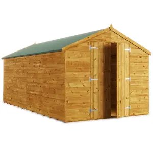 BillyOh Master Tongue and Groove Apex Wooden Shed - 16x8 - Windowless