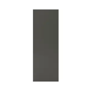 GoodHome Stevia & Garcinia Gloss anthracite slab Tall Wall End panel (H)900mm (W)320mm