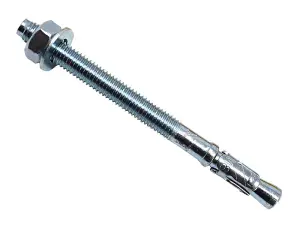 MasonMate Heavy-Duty Zinc Plated M8 Through Bolts - 100 Pack for Construction