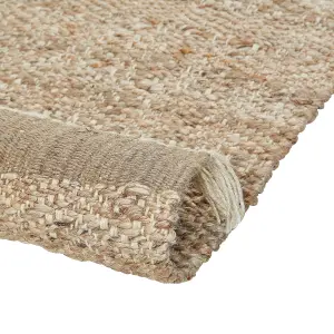 Jute Area Rug 140 x 200 cm Beige ABANA