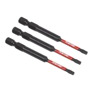 Sealey TRX-Star T15 Impact Power Tool Bits 75mm 3 Pieces Professional AK8266