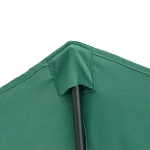 Outsunny 3 (m) Metal Frame Garden Furniture Parasol Half Round Umbrella