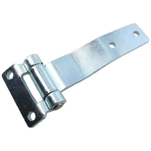 2 Pack Heavy Duty 145mm Strap Hinge Locker Door Hatch Zinc Plated 4mm Thick