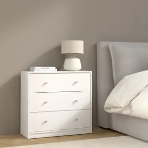 May Chest of 3 Drawers in White