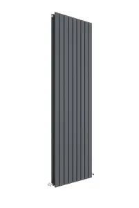 Square Vertical Double Panel Radiator - 1800mm x 528mm - 5810 BTU - Anthracite