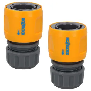 Hozelock Quick Release Aqua Water Garden Hose End Pipe Connector Fitting 2pc