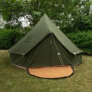 5M Kokoon Deluxe Bell Tent with Chimney fitting,  100% Cotton Canvas, Olive Green