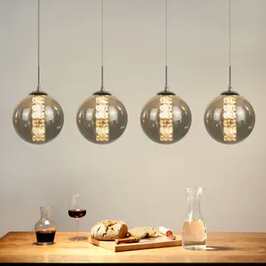 Unusual Ariya 4-Light Pendant Grey