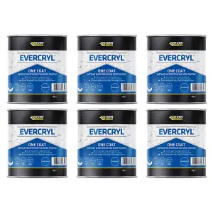 Everbuild Evercryl One Coat Instant Waterproofing Clear 1kg (Pack Of 6)