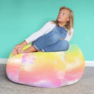 rucomfy Printed Indoor Tye Dye Extra Large Classic Beanbag