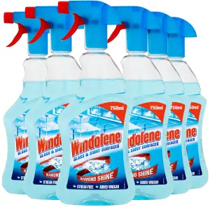 Windolene Glass & Shiny Surfaces Window Cleaner Spray 750ml x 6