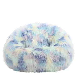 icon Unicorn Classic Faux Fur Bean Bag Chair