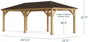 Meridian Gazebo 12ft x 24ft (3.7m x 7.4m)