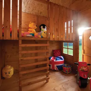 Rowlinson Playaway Swiss Cottage Apex Shiplap Wooden Playhouse