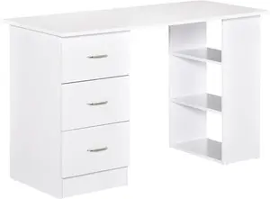 Computer Desk Zipcode Design Colour: White