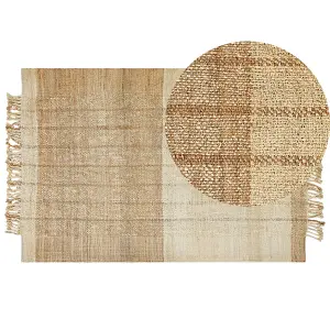 Jute Area Rug 200 x 300 cm Beige KARKIN