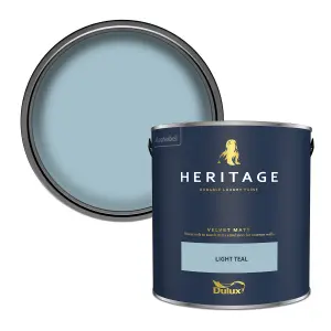 Dulux Trade Heritage Light Teal Velvet matt Wall paint, 2.5L